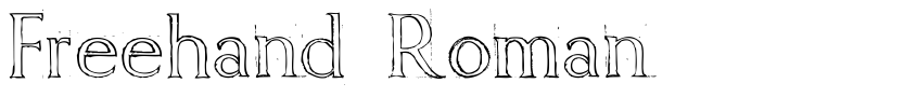 Font Freehand Roman by Roland Huse