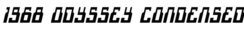 Preview 1968 Odyssey Condensed Italic