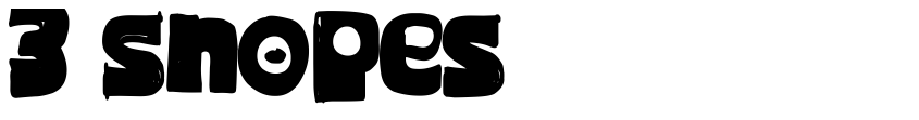 Font 3 Snopes by paintblack