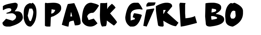 Font 30 Pack Girl Bold by Unknown