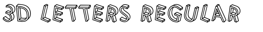 Preview 3D Letters Regular