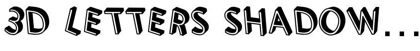 Preview 3D Letters Shadow Regular