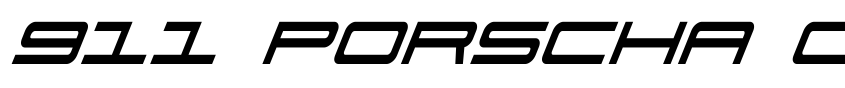 Font 911 Porscha Condensed Italic by Daniel Zadorozny