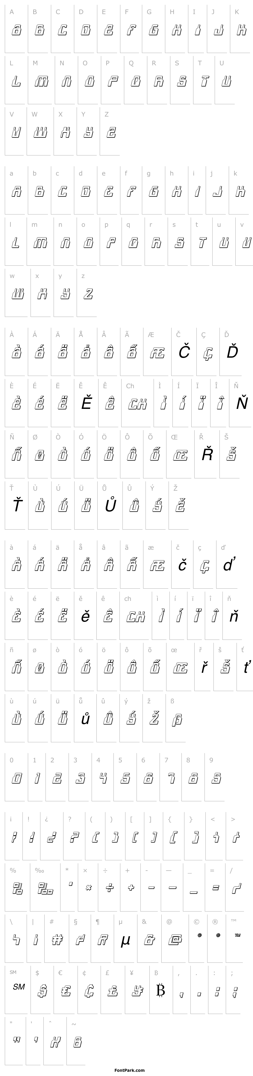 Přehled 1968 Odyssey 3D Italic