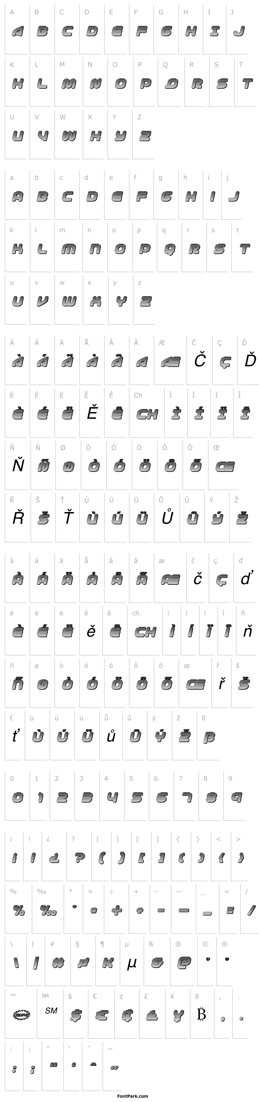 Přehled 1st Enterprises Chrome Italic