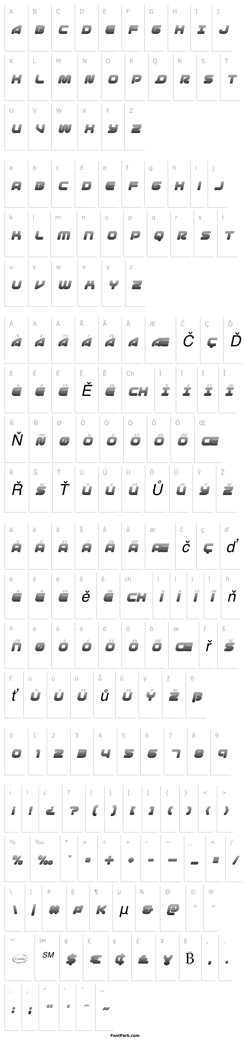 Přehled 1st Enterprises Gradient Italic