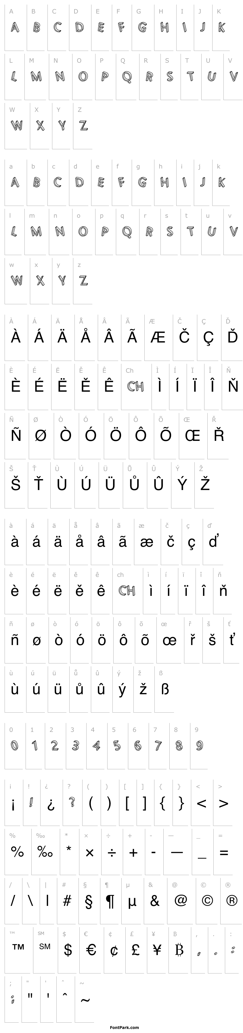 Přehled 3D Letters Regular