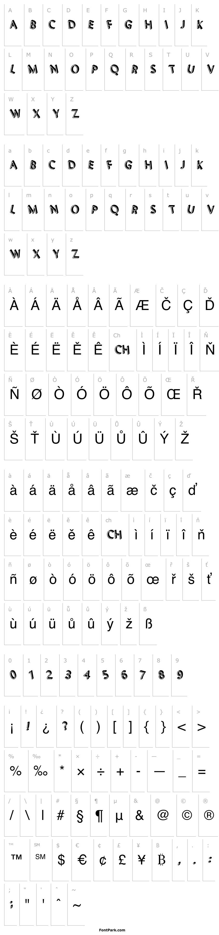 Overview 3D Letters Shadow Regular