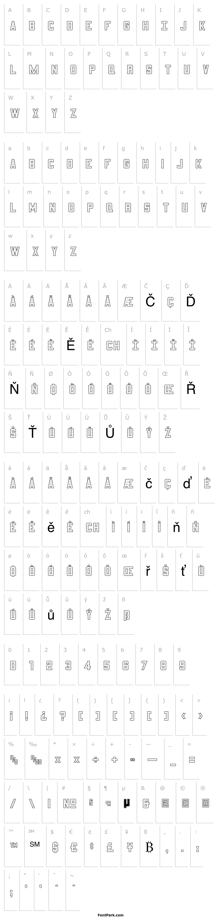 Přehled 3x5-Outline
