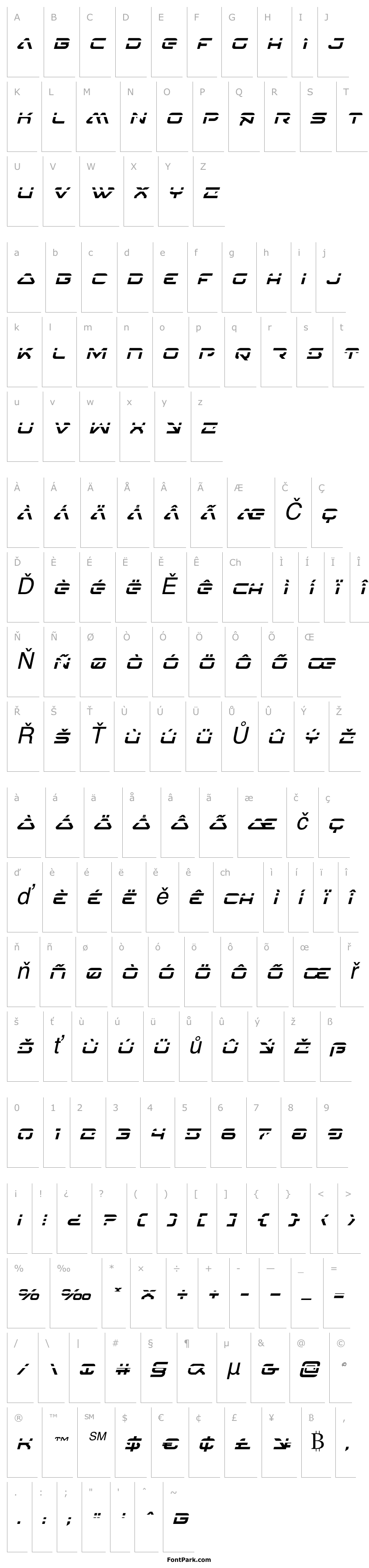 Přehled 4114 Blaster Laser Italic