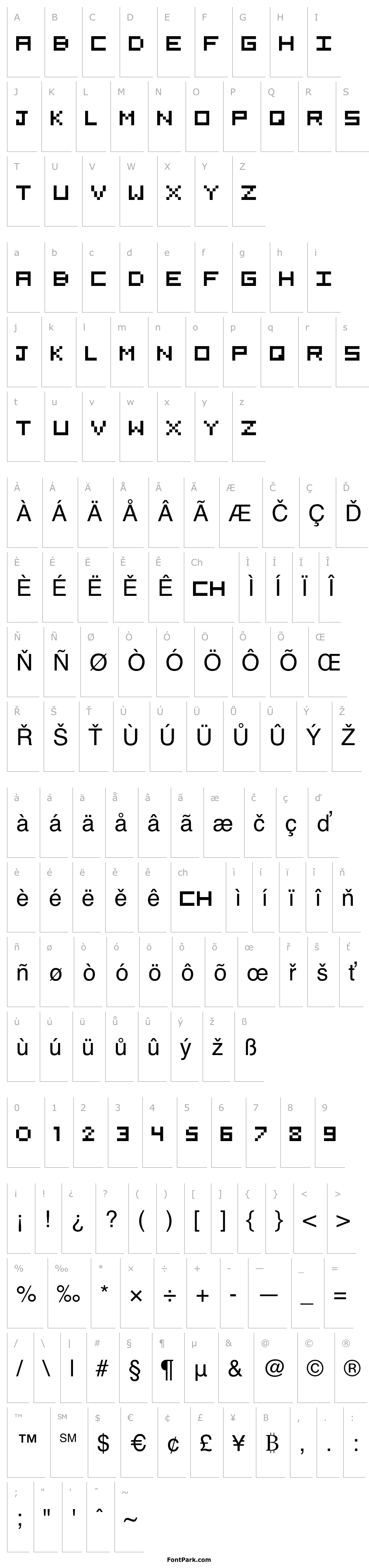 Přehled 5x5 Pixel Regular