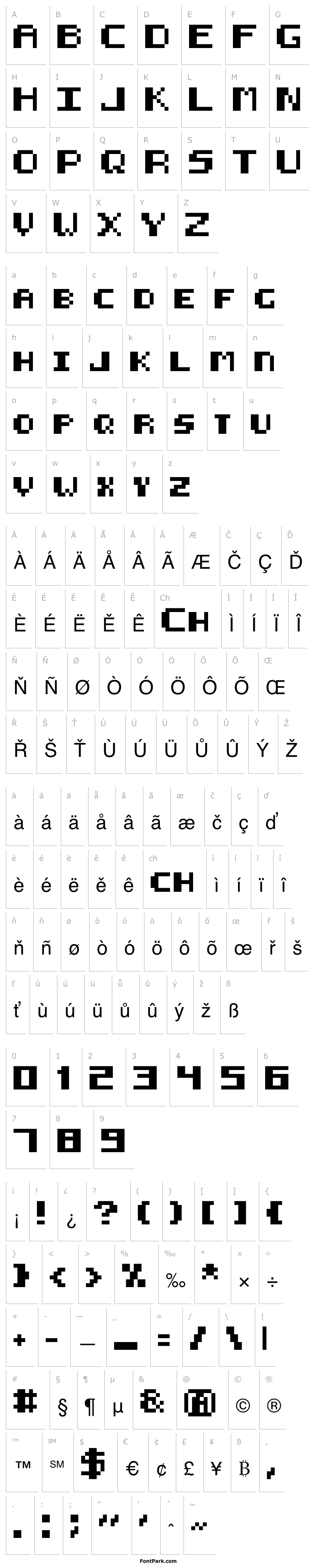 Overview 8-bit HUD Regular