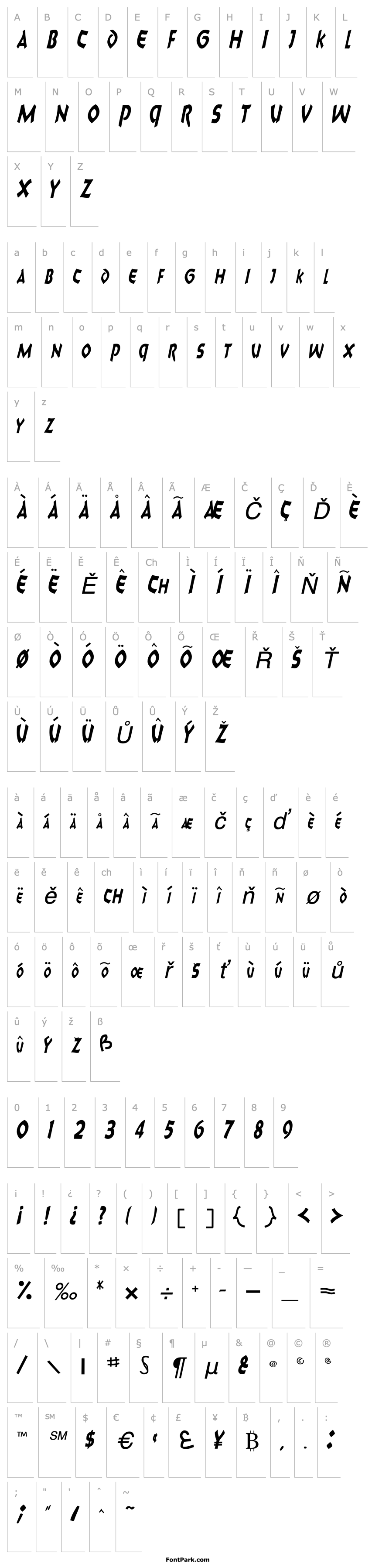 Overview 8BallScriptSCapsSSK Italic