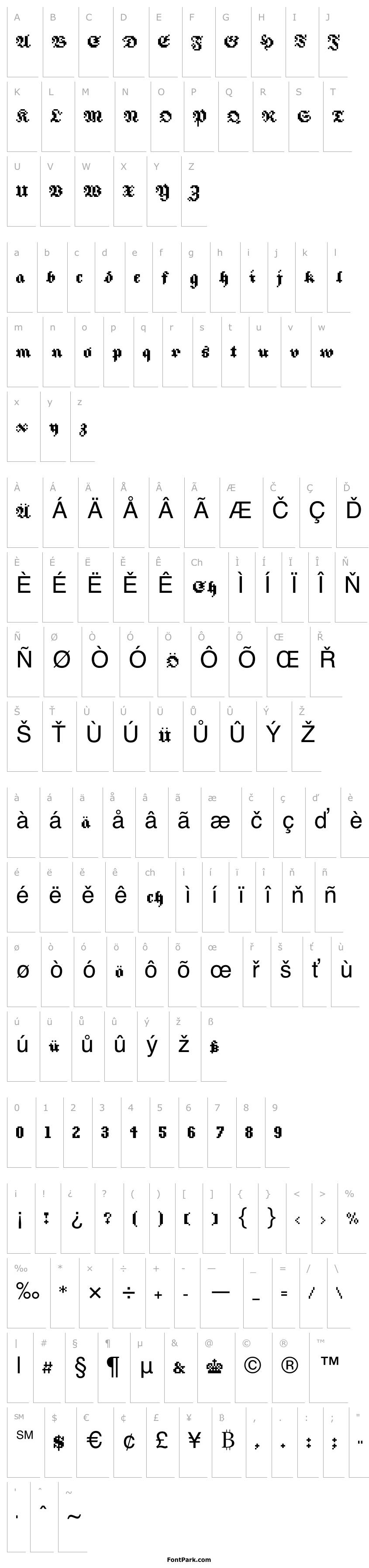 Overview 8Fraktura RC Regular