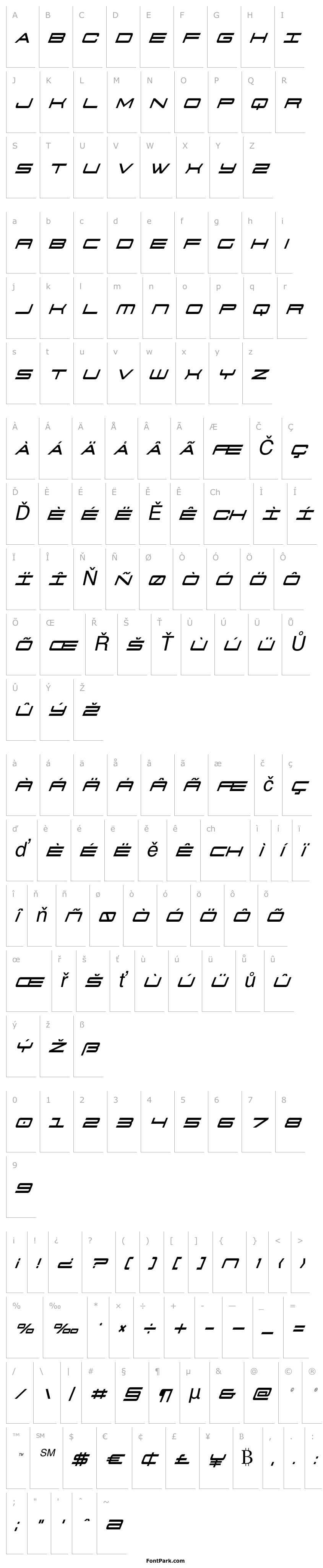 Přehled 911 Porscha Condensed Italic