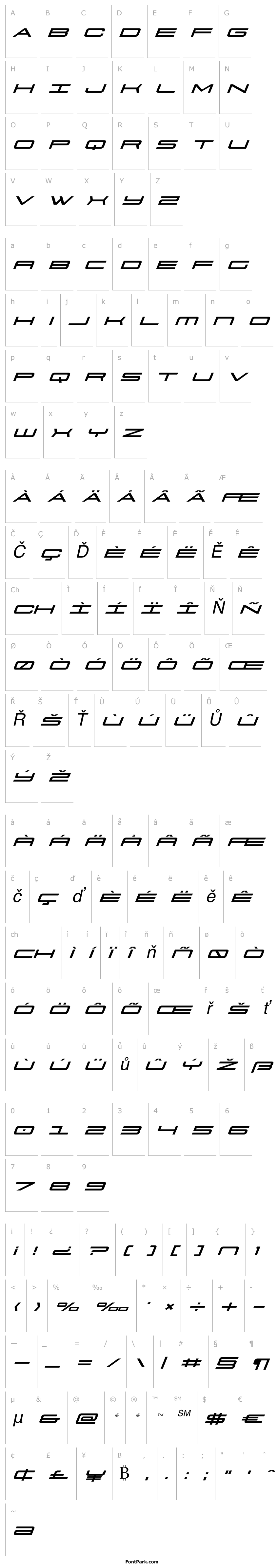 Overview 911 Porscha Expanded Italic