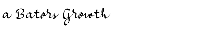 Font a Bators Growth by Wahyu Eka Prasetya