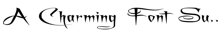 Preview A Charming Font Superexpanded