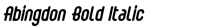 Preview Abingdon Bold Italic