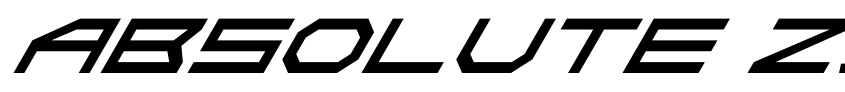 Preview Absolute Zero Italic