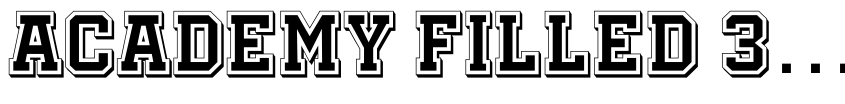 Preview Academy Filled 3D Regular