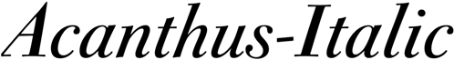 Preview Acanthus-Italic