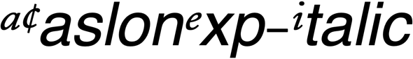 Preview ACaslonExp-Italic