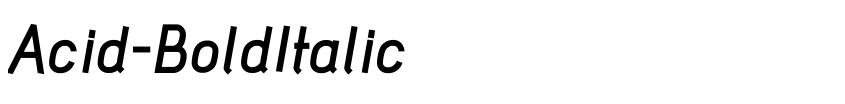 Preview Acid-BoldItalic