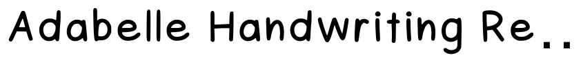 Preview Adabelle Handwriting Regular