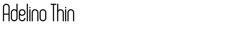 Písmo Adelino Thin od Vladimir Nikolic