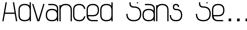 Preview Advanced Sans Serif 7