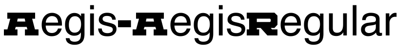 Preview Aegis-AegisRegular