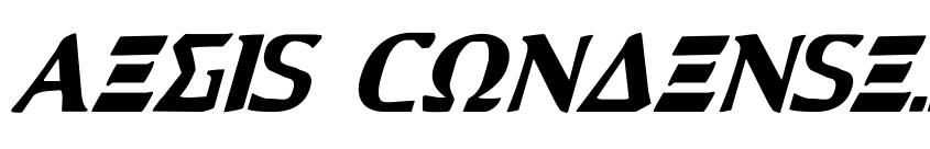 Preview Aegis Condensed Italic