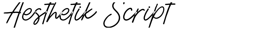 Preview Aesthetik Script