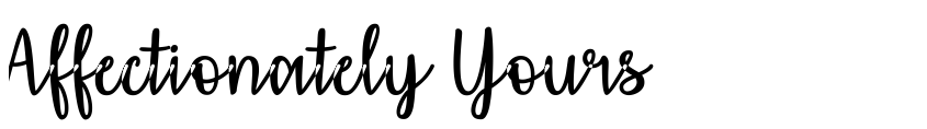 Preview Affectionately Yours