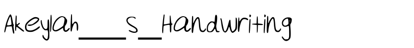 Preview Akeylah__s_Handwriting