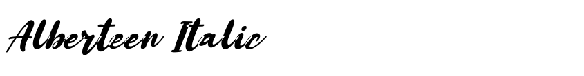 Font Alberteen Italic by KongFont