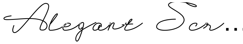 Preview Alegant Script