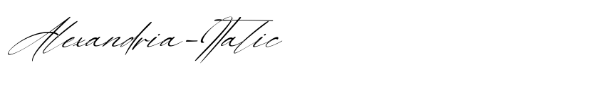 Preview Alexandria-Italic
