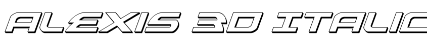 Preview Alexis 3D Italic