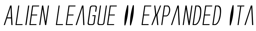Preview Alien League II Expanded Italic