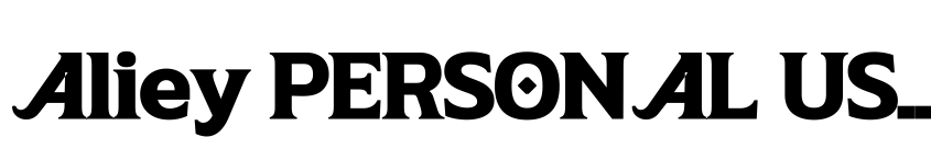 Preview Aliey PERSONAL USE ONLY Bold