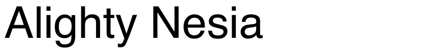 Preview Alighty Nesia