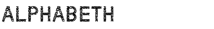 Font ALPHABETH by Indra Gunawan