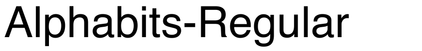 Preview Alphabits-Regular