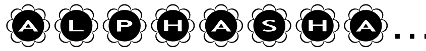 Font AlphaShapes flowers by Unknown