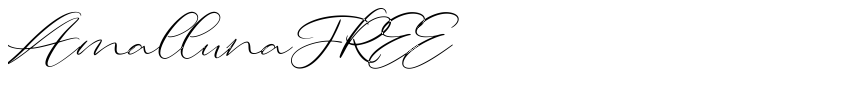 Font AmallunaFREE by Vunira Design
