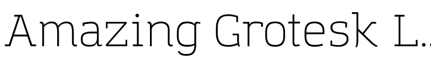 Preview Amazing Grotesk Light