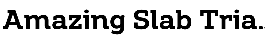 Preview Amazing Slab Trial Bold