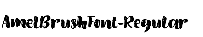 Font AmelBrushFont-Regular by Debut Studio (Ari Fadli)